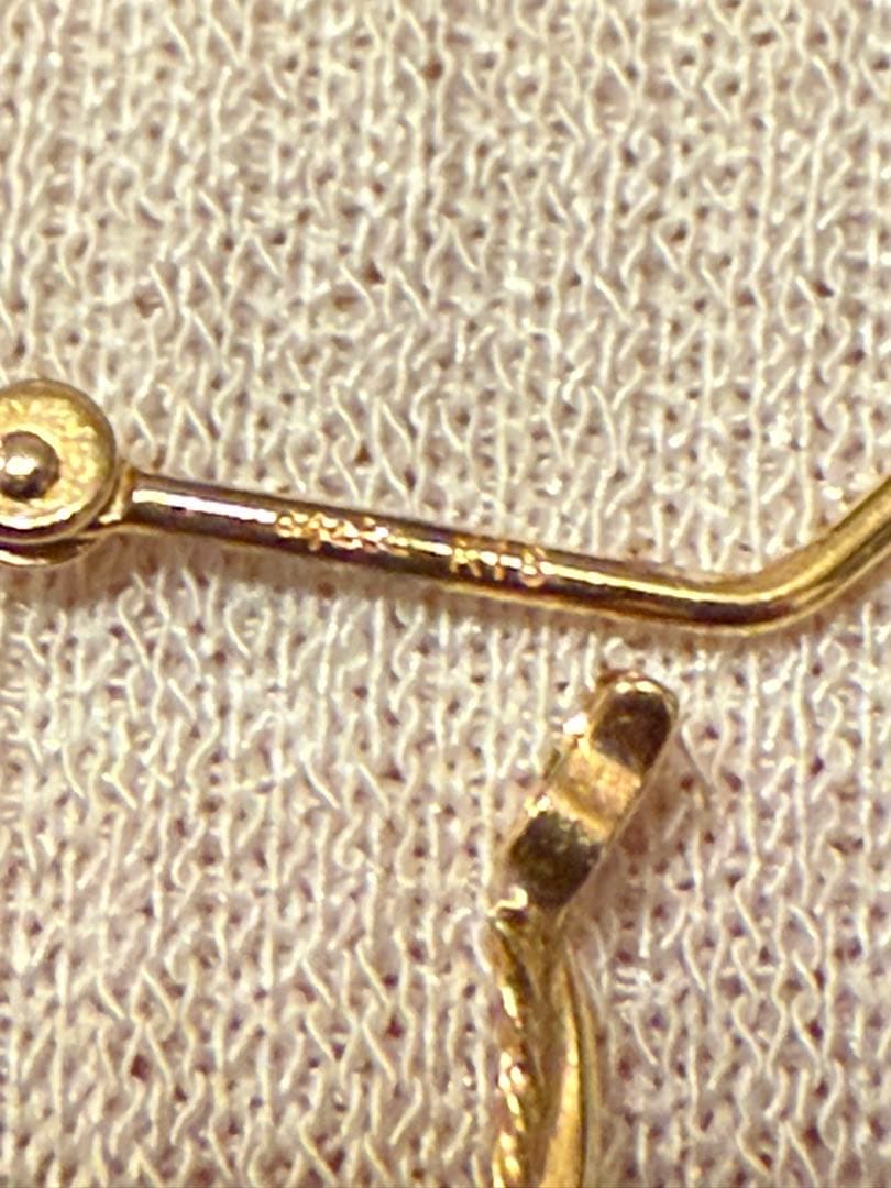 アガット K18 フープピアス