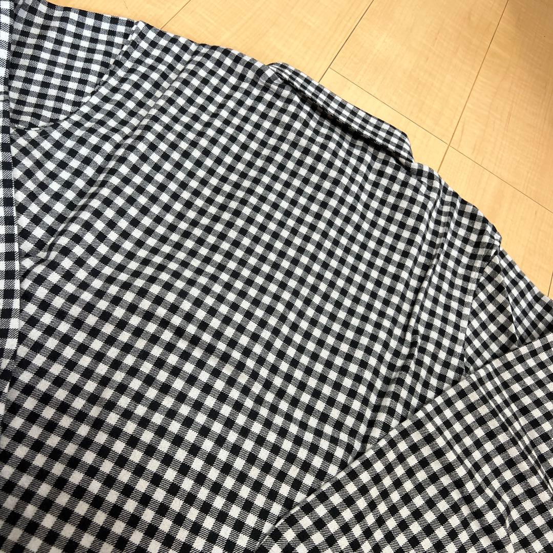 タグ付き新品　マドモアゼルノンノンパパス　シャツ　ジャケット　長袖　毛50綿50