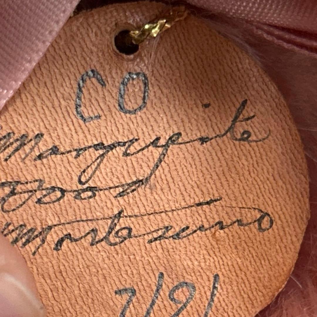 アメリカ90s 作家　ハンドメイド　30cm越え　テディベア　ピンク　ビッグ