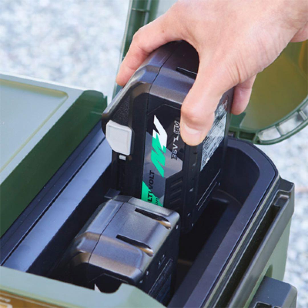 コードレス冷温庫 UL18DB(WMG) フォレストグリーン バッテリー２個！