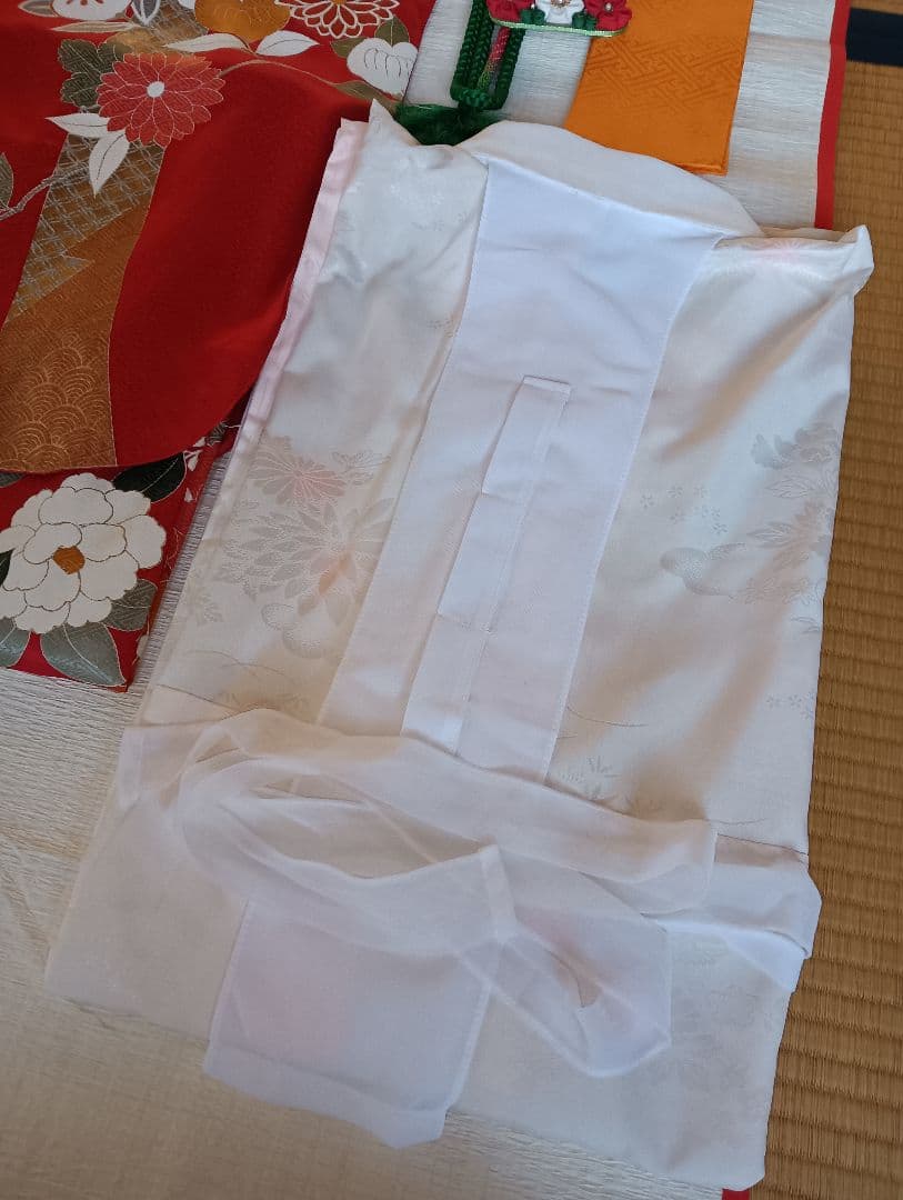 華やか振袖フルセット　赤　古典柄　金駒刺繍　身丈161.5 裄 65　お値打ち