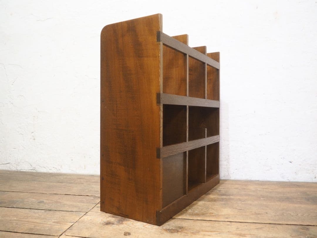 1106 レトロなブックラック　飾り棚　収納棚　本棚　本立て　小物入れ　ケース