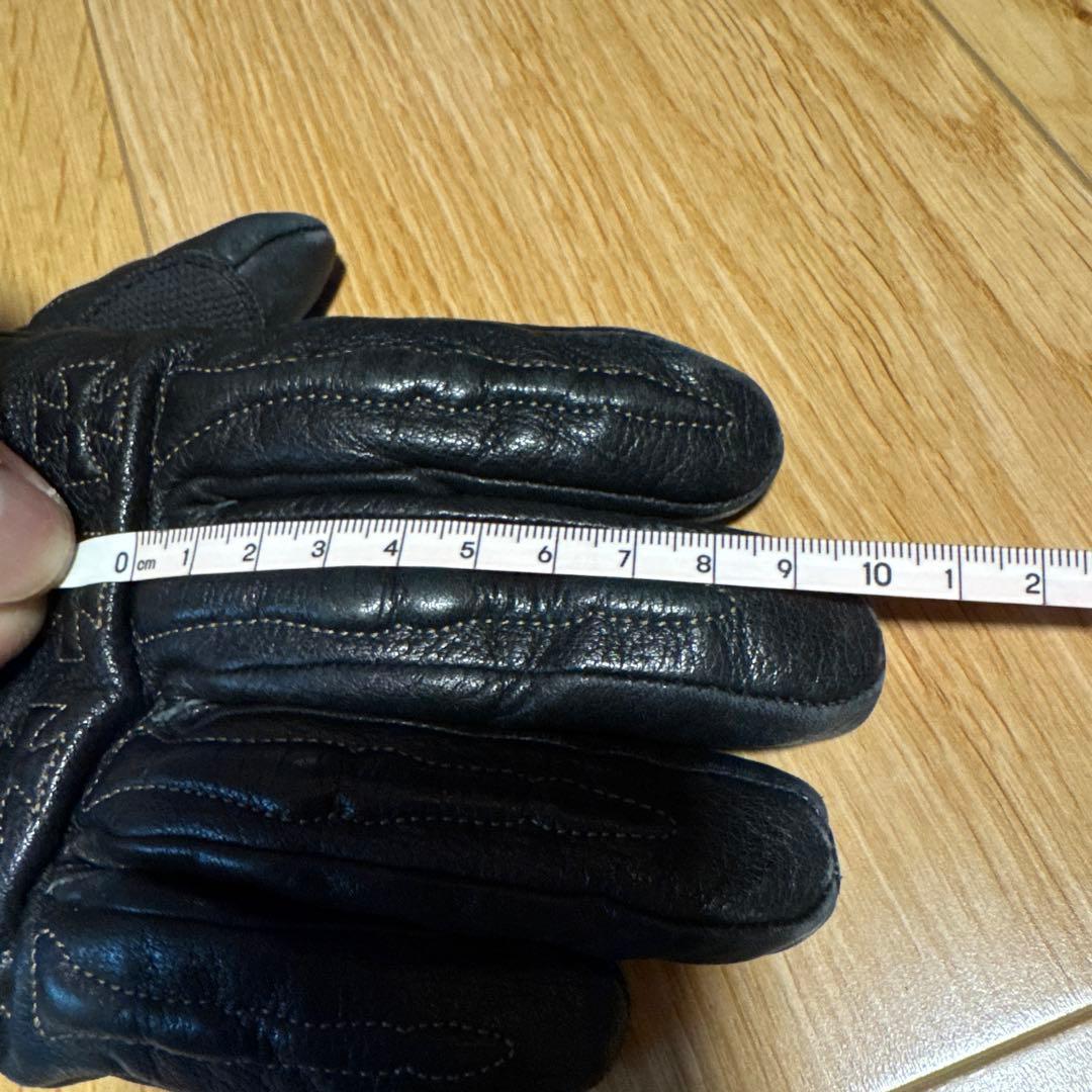 【スカルフライト★ガントレットグローブ黒M】ミトン付き寒冷地仕様　バイクグローブ