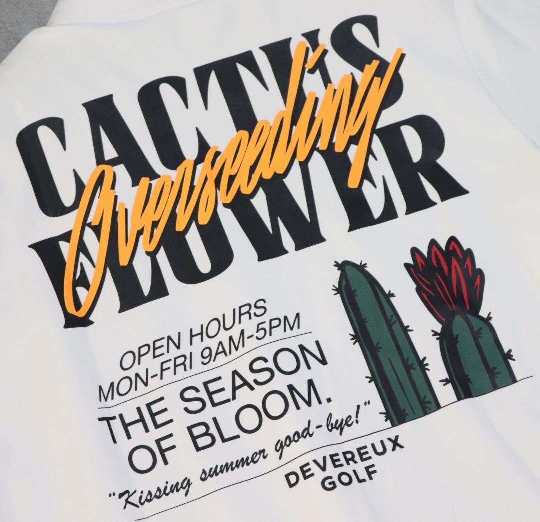 新品【デヴァロー ゴルフ】レディース モックネック 長袖Tシャツ 白 M