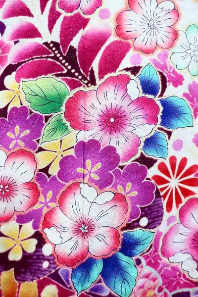 ★専用★振袖 辻が花 オフホワイト 銀通し 身丈165cm お洒落 フォーマル