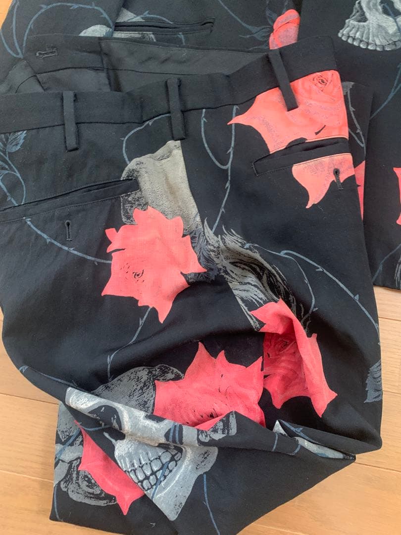 yohji yamamoto pour homme スカルローズ　セットアップ