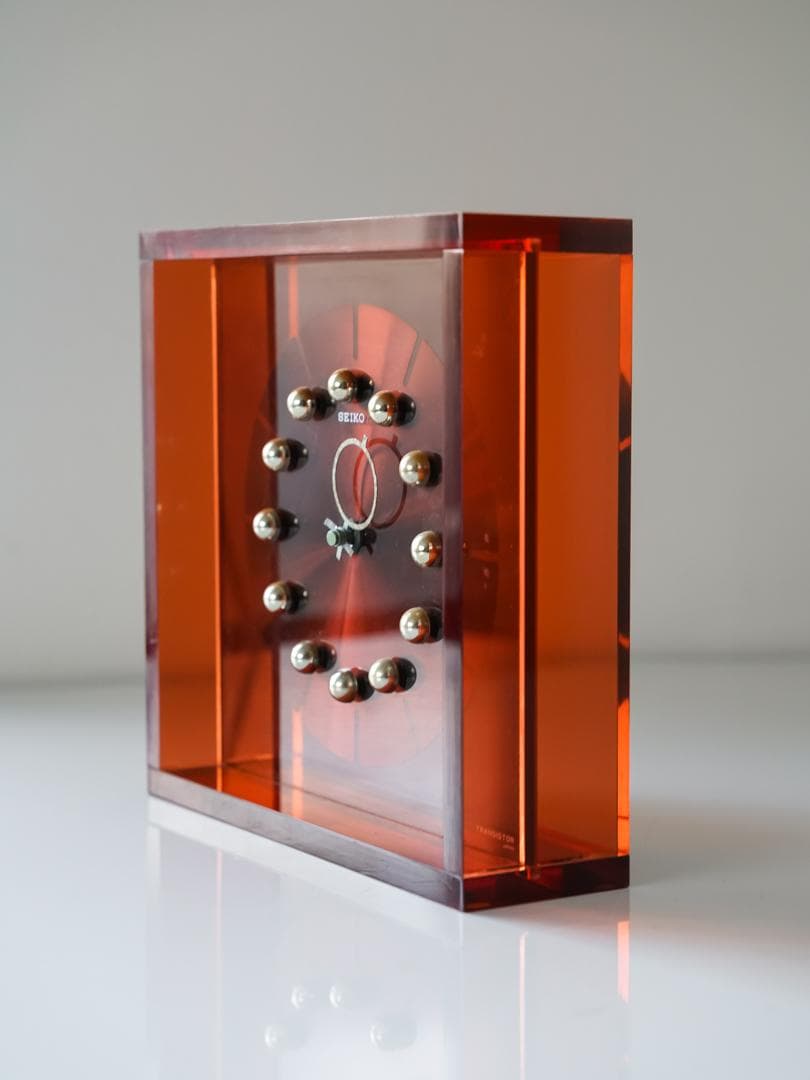 70's SEIKO スペースエイジ アクリル時計 ミッドセンチュリー