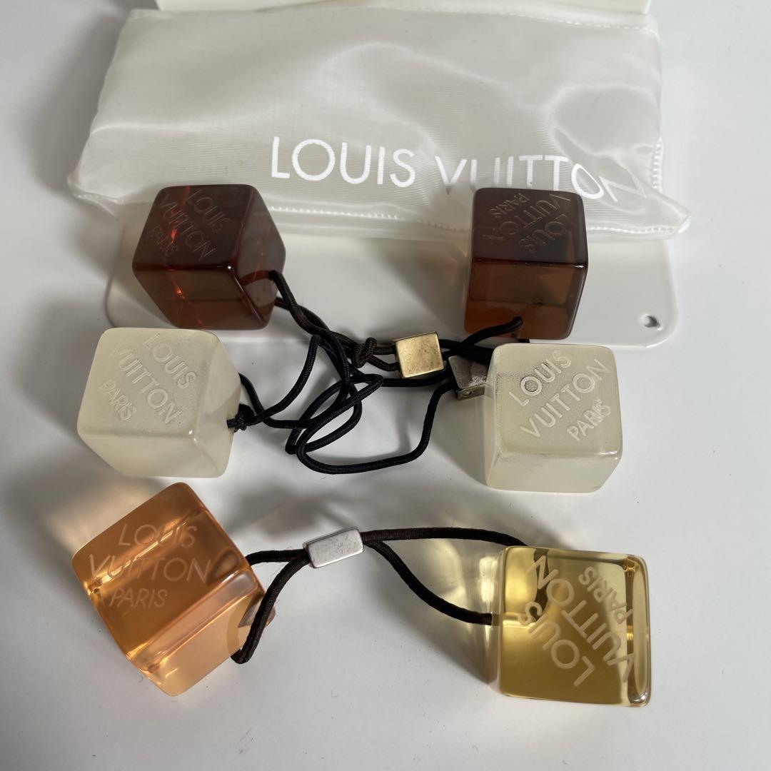 LOUIS VUITTONキューブヘアゴム3個ポーチ付き