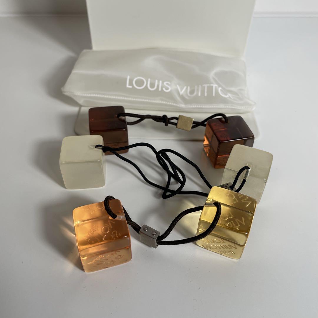 LOUIS VUITTONキューブヘアゴム3個ポーチ付き