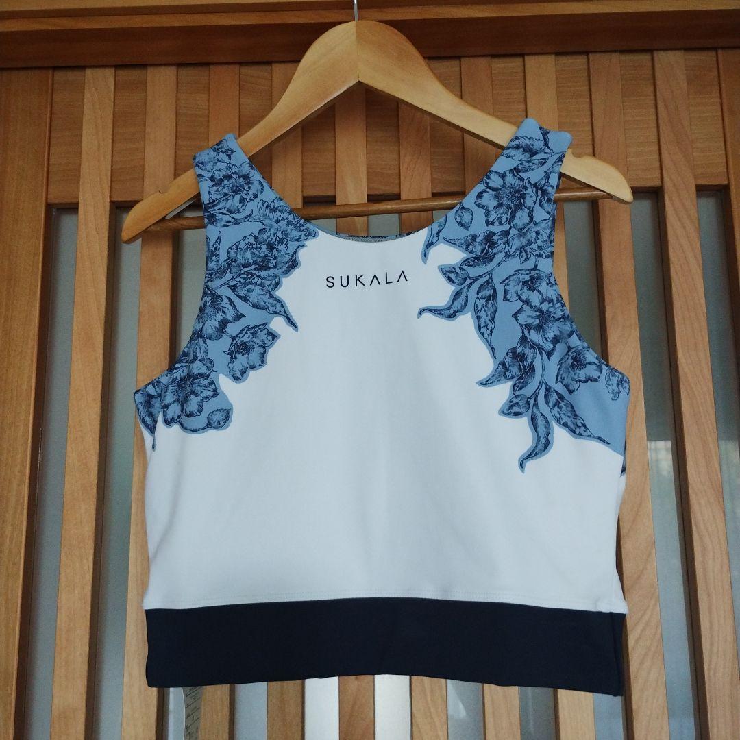 SUKALA アンティークプリント　ブラトップ　スモークブルー