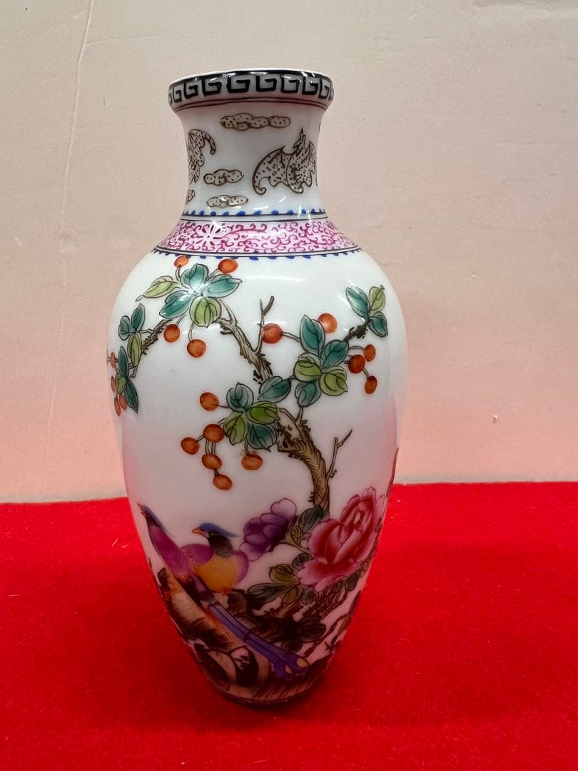 雍正年制 花瓶二個 送料込み￼