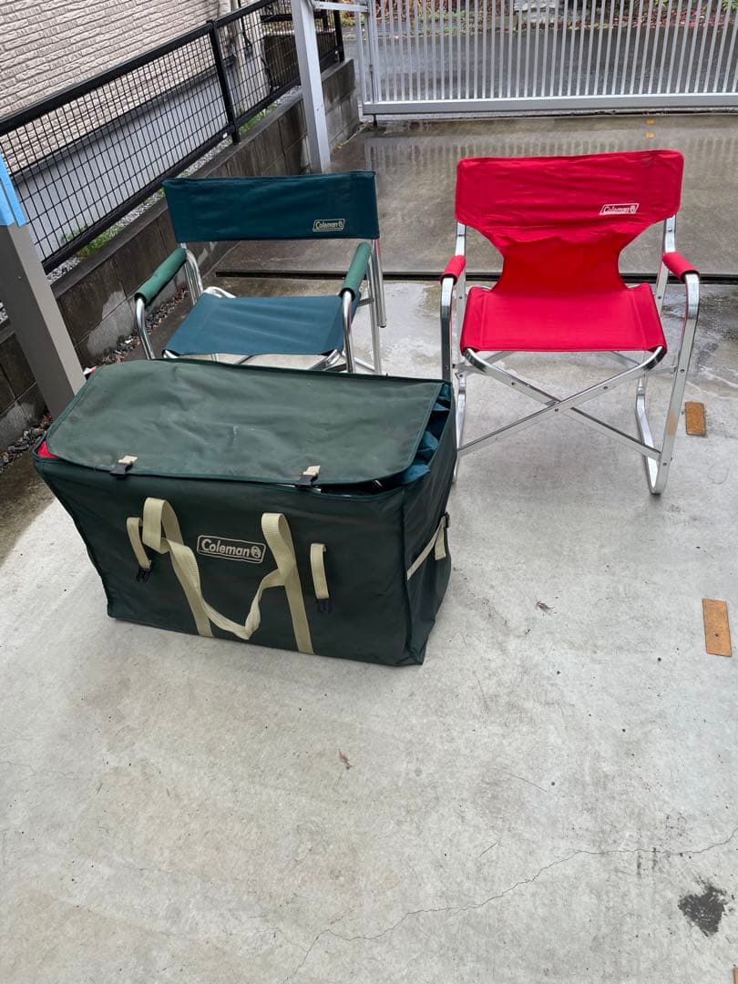 最終値下げ済！引取り限定！Coleman コールマン　キャンピングチェアセット