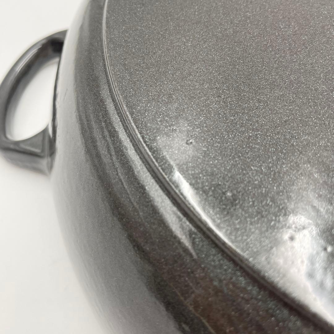 ル・クルーゼ　ビュッフェキャセロール　30cm ミッドナイトグレー　希少色