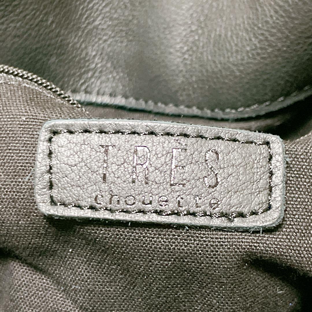 TRES シボ革 2way ショルダーバッグ スタッズ ブラック 黒 y2k