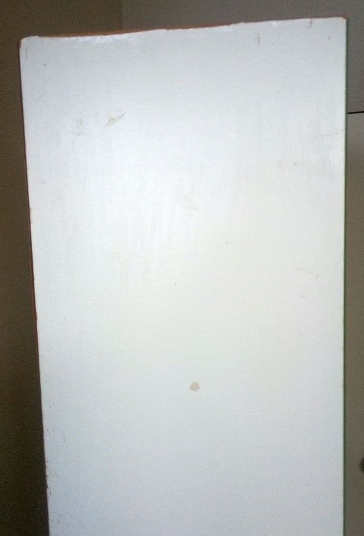 昭和レトロ 緑と白の木製キッチン収納キャビネット