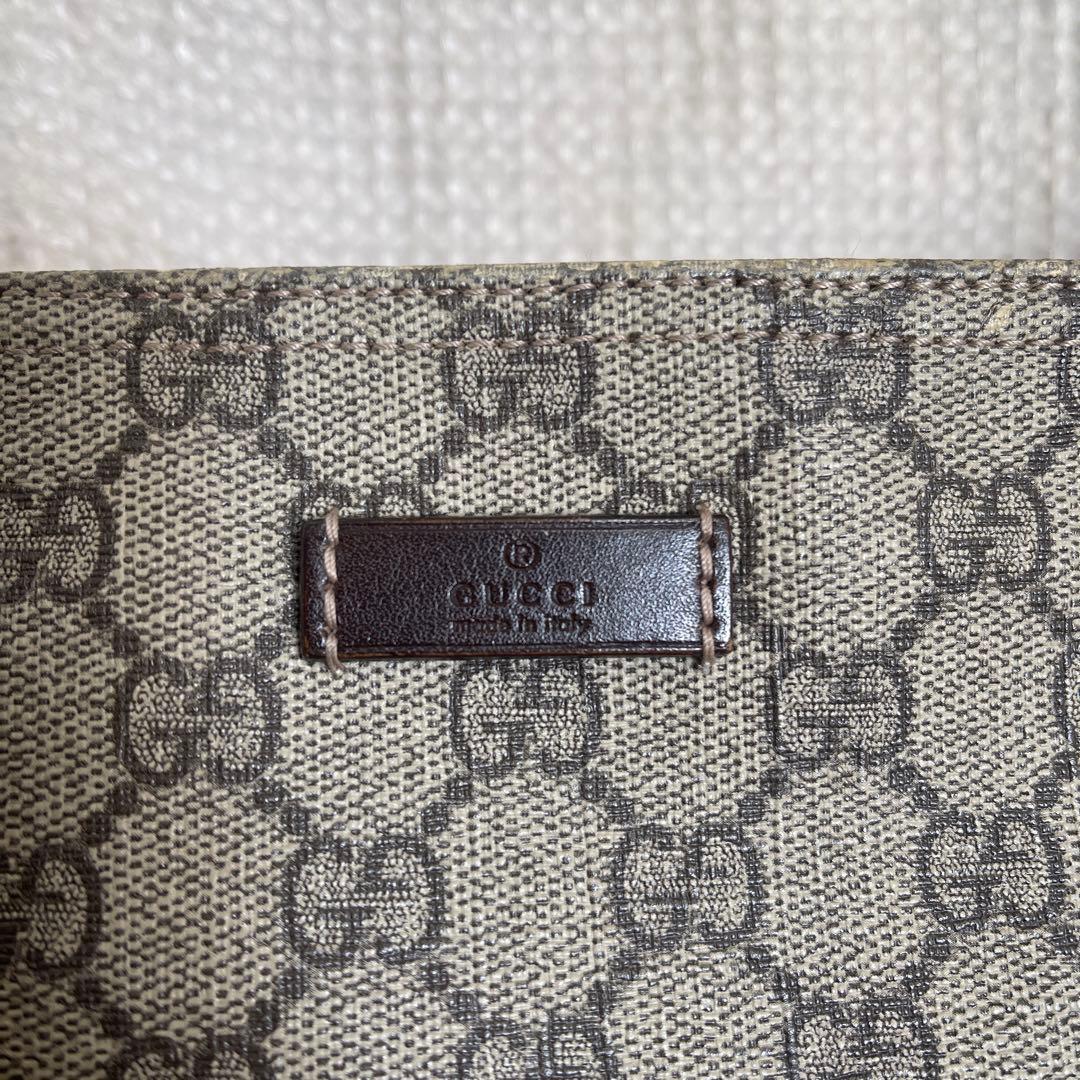 ◇ 美品 GUCCI グッチ ショルダーバッグ GGスプリーム×レザー ◇