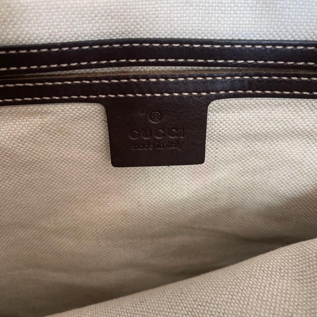 ◇ 美品 GUCCI グッチ ショルダーバッグ GGスプリーム×レザー ◇