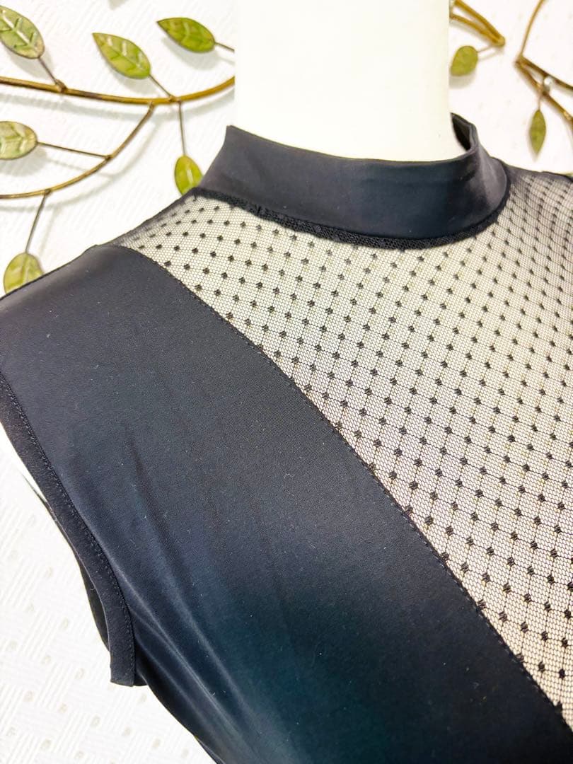 社交ダンス★新作★パーティー★レッスン★レオタード★スカート★ドット★シースルー