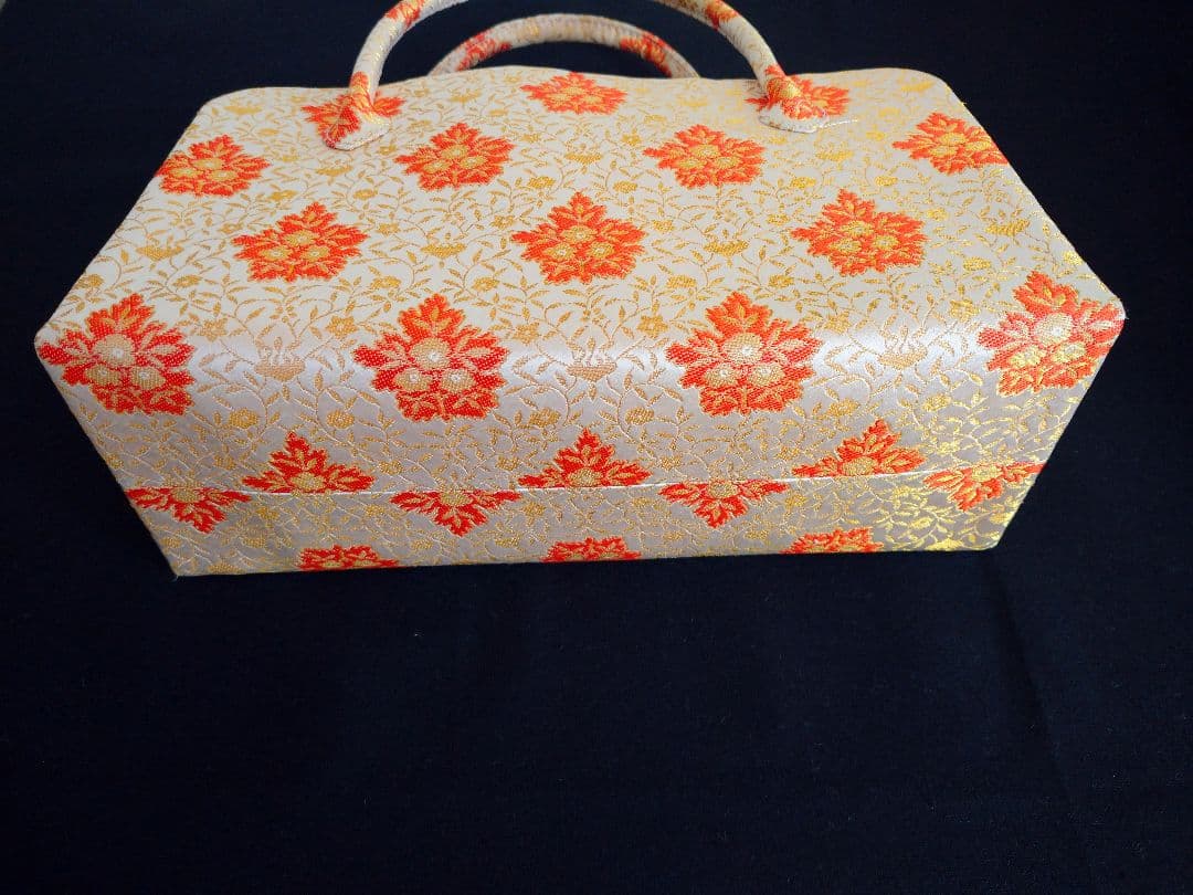 【美品】龍村美術織物 五葉華文 利休バック 和装用バック