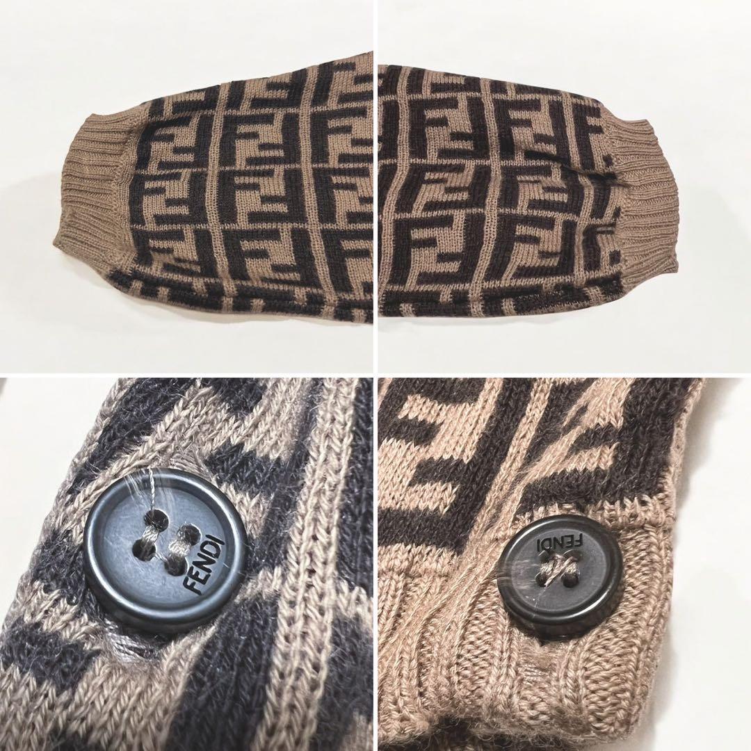 FENDI フェンディ ロンパース ズッカ 総柄 1M カシミヤ混