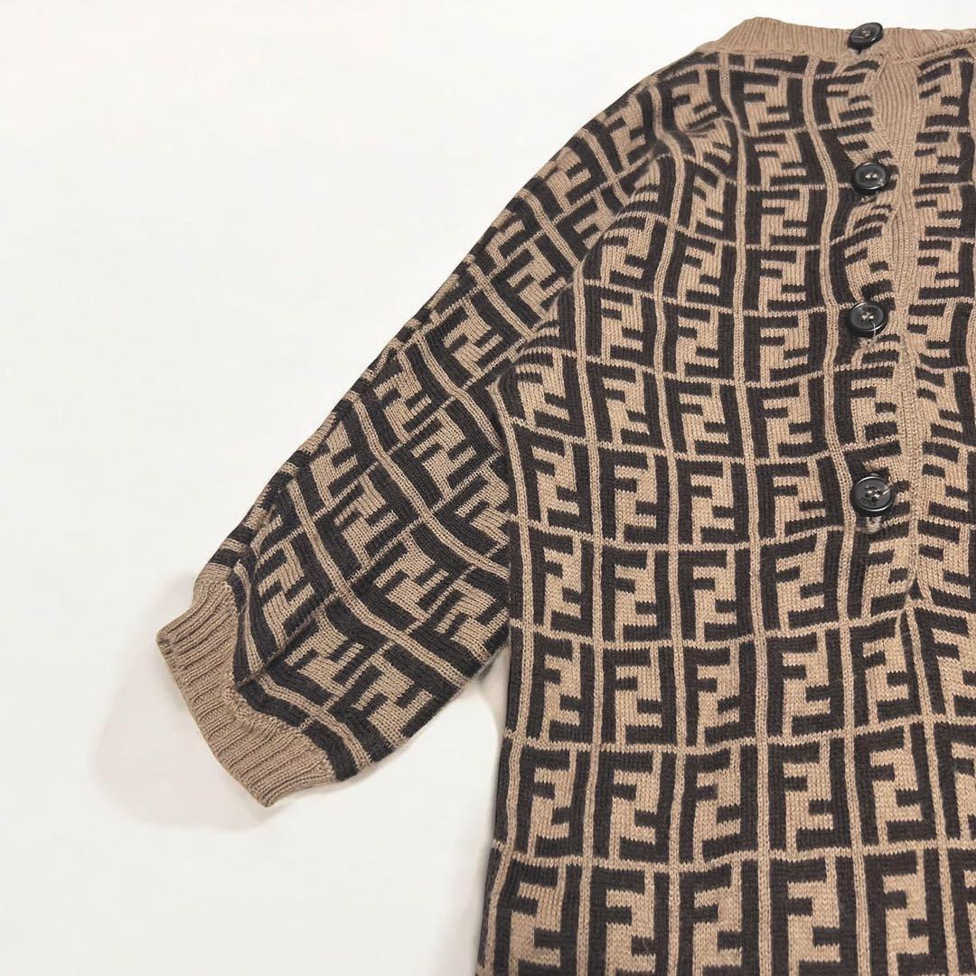FENDI フェンディ ロンパース ズッカ 総柄 1M カシミヤ混