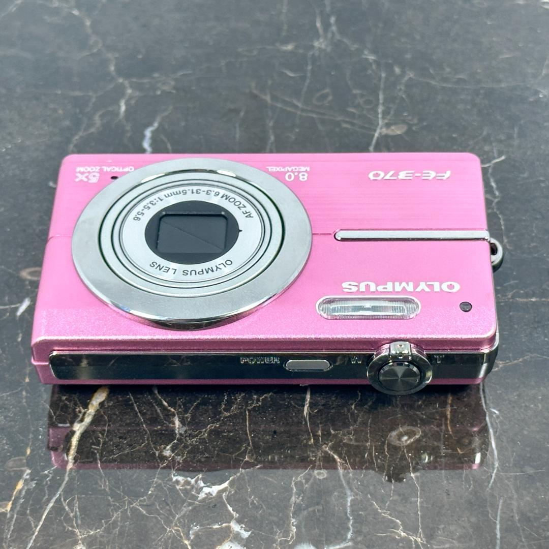 OLYMPUS FE-370 ピンク　コンパクトデジタルカメラ