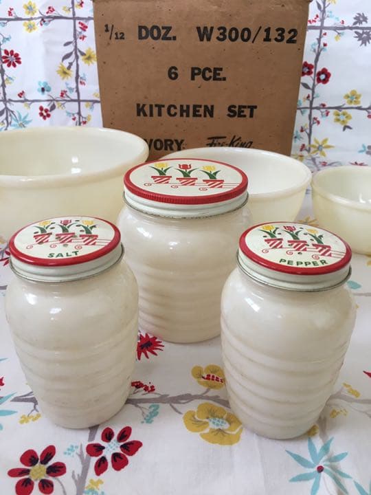 希少！ ファイヤーキング アイボリー キッチンセット 6点セット