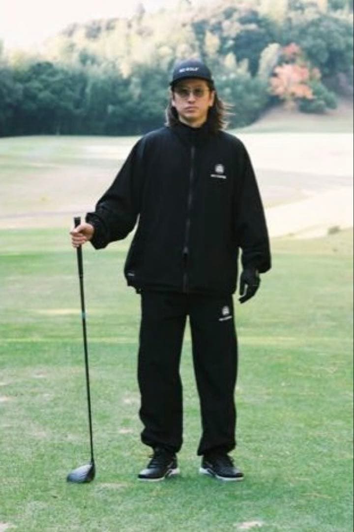 希少/NO GOLF WINDBREAKER PANT - Black L