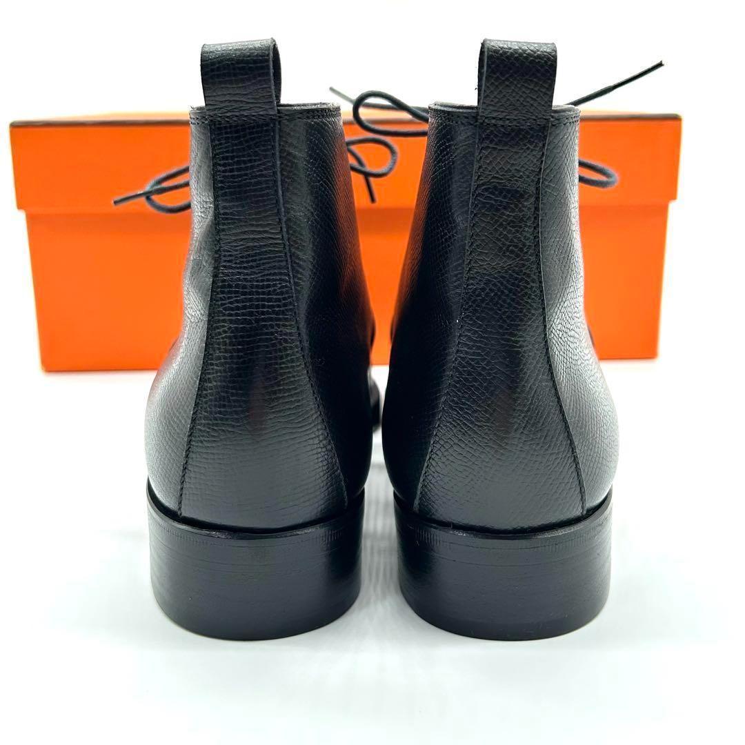 未使用級　エルメス　HERMES （35.5） 革靴　レザーチャッカブーツ　黒