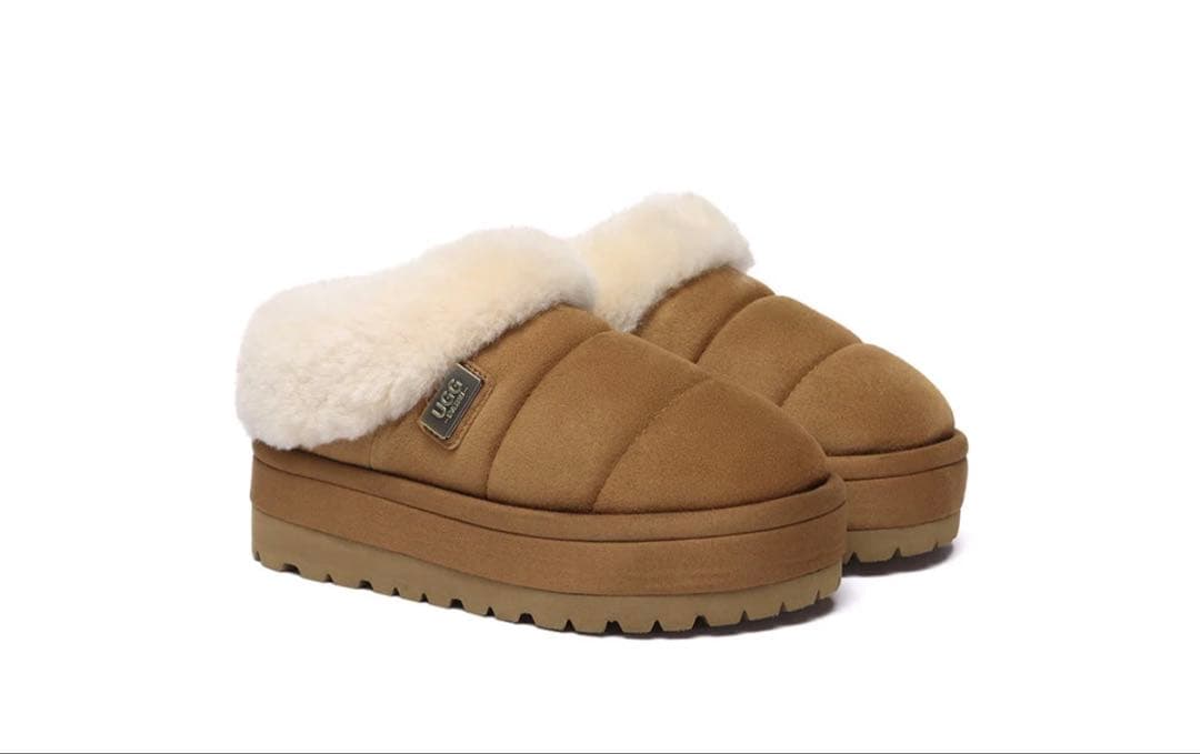 は*。様 新品　UGG エクスプレス　ムートンブーツ　厚底　EU37