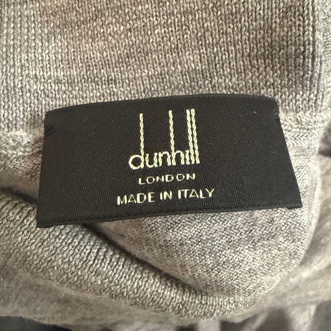 dunhill ダンヒル タートルネックニット グレー ウール100% 美品
