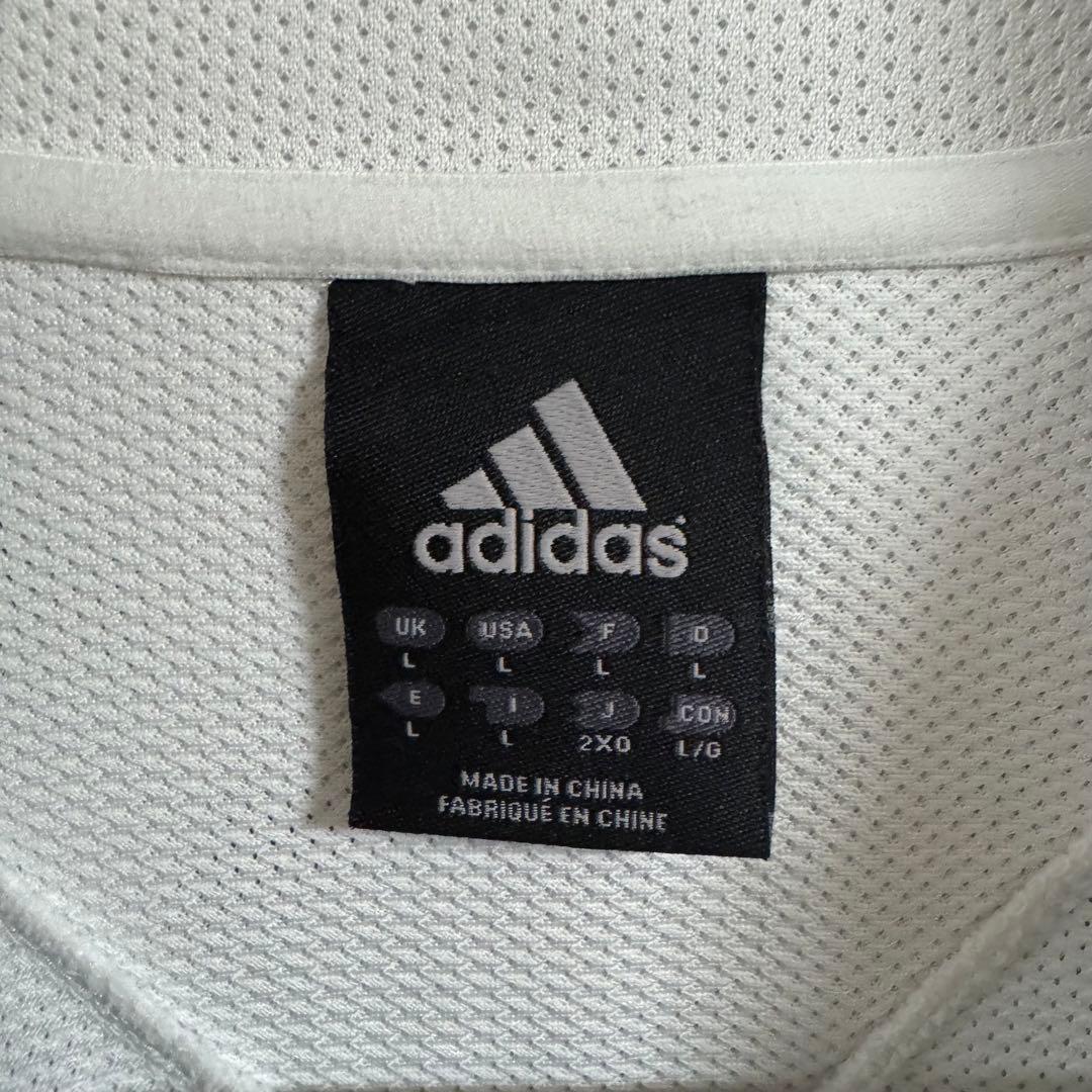 adidas製 レアル・マドリードトラックジャケット 2XOサイズ/ホワイト