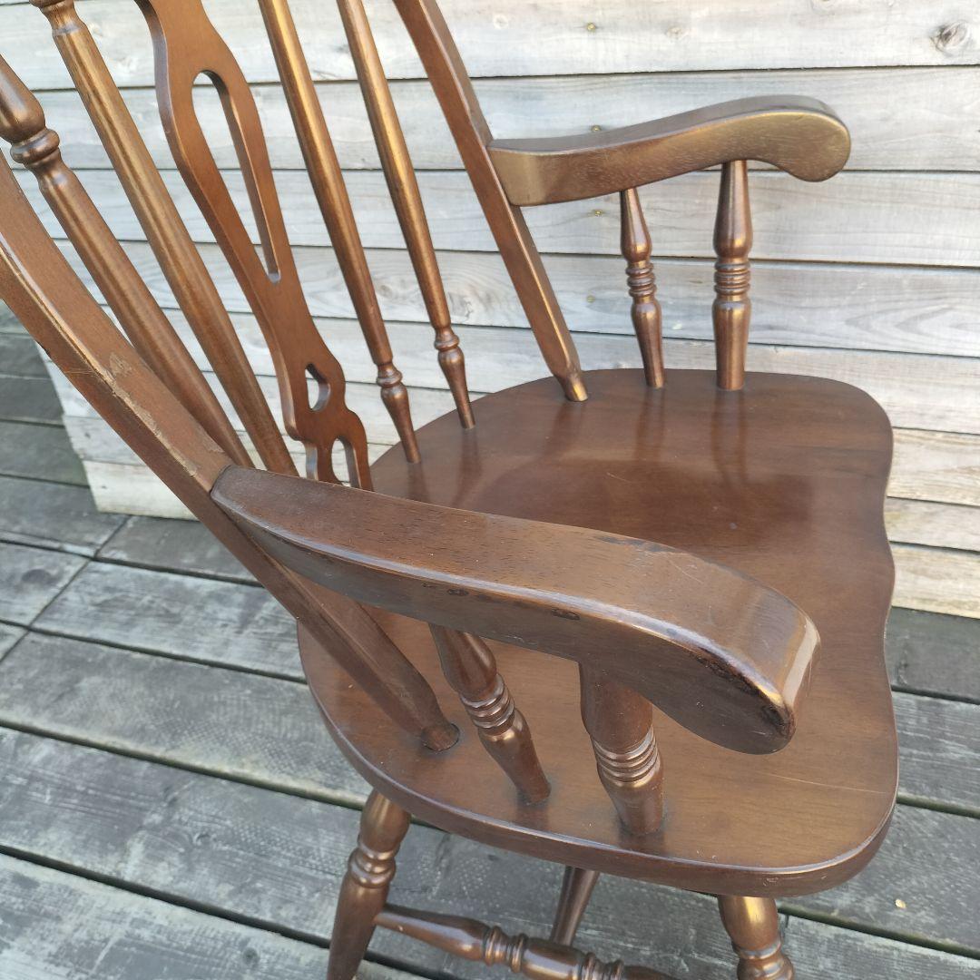 M♦年始Sale東名 ヴィンテージ　回転式　ウインザーチェア　アームチェア