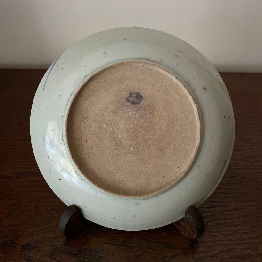 中国古玩 唐物　釉裏紅魚文皿　呉須辰砂　呉須染付