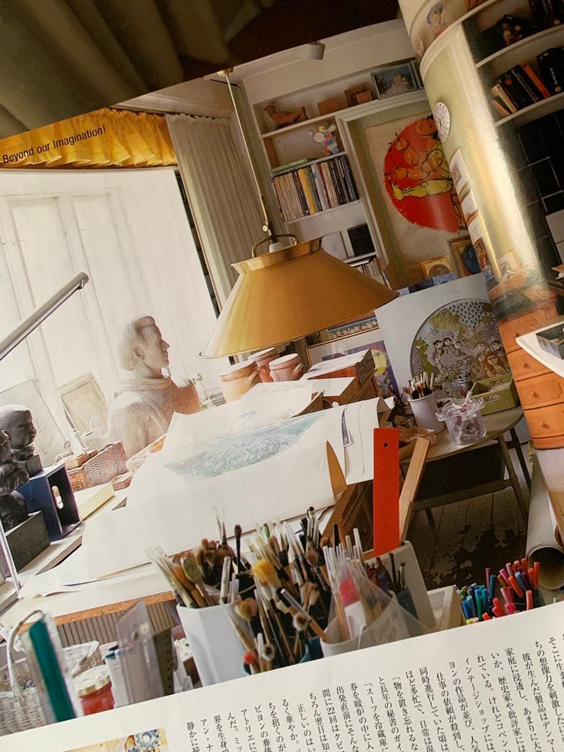 ビョンヴィンブラッド　大型シルバー額ビンテージブルーシルエット少女横顔の額装！