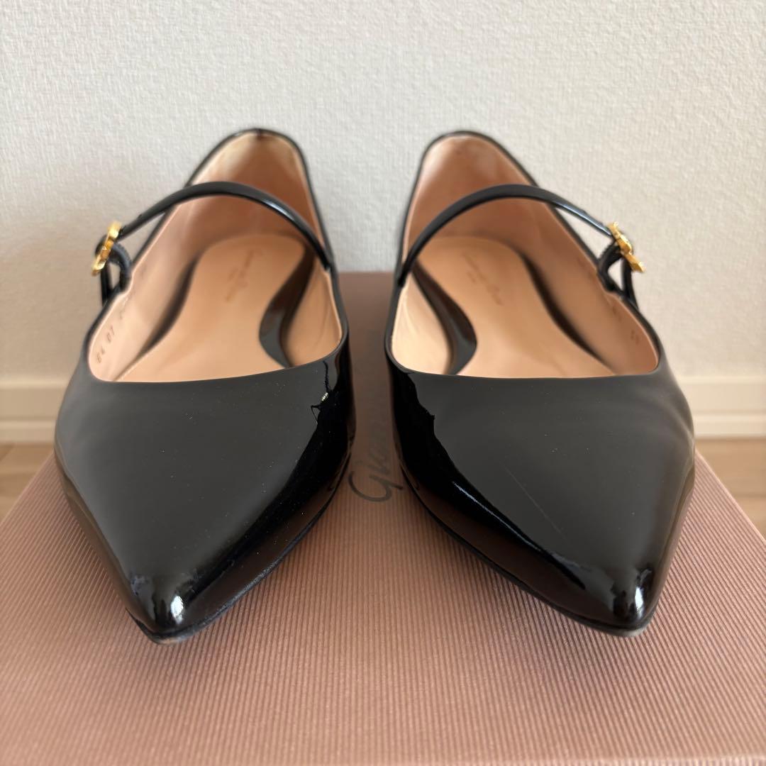 靴 Gianvito Rossi RIBBON JANE BLACK 38