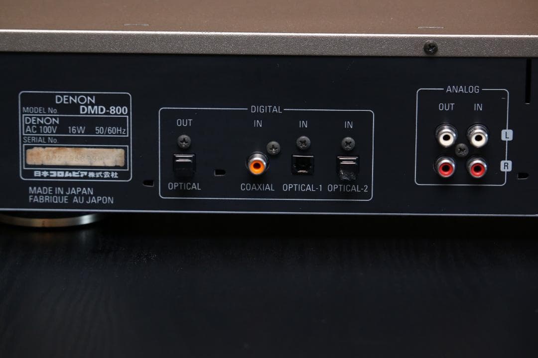 DENON DMD-800 MDデッキ　MDプレーヤー/レコーダー　 日本製②