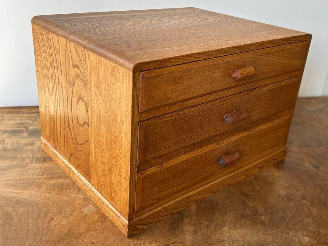 ヴィンテージ　3杯小引き出し　レターケース　古道具　ドロワー　抽斗 収納