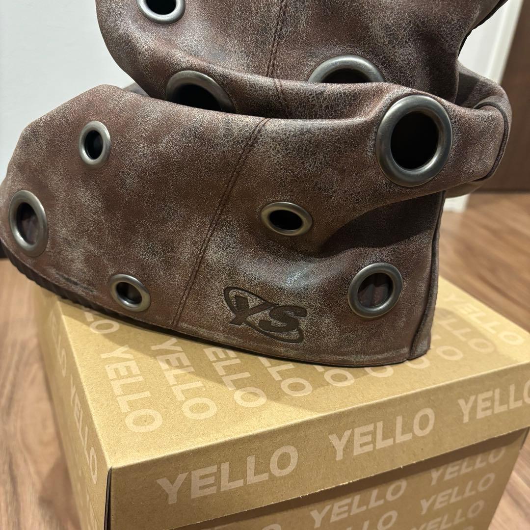 YELLO MARTE SHORT BOOTS ブラウン　S
