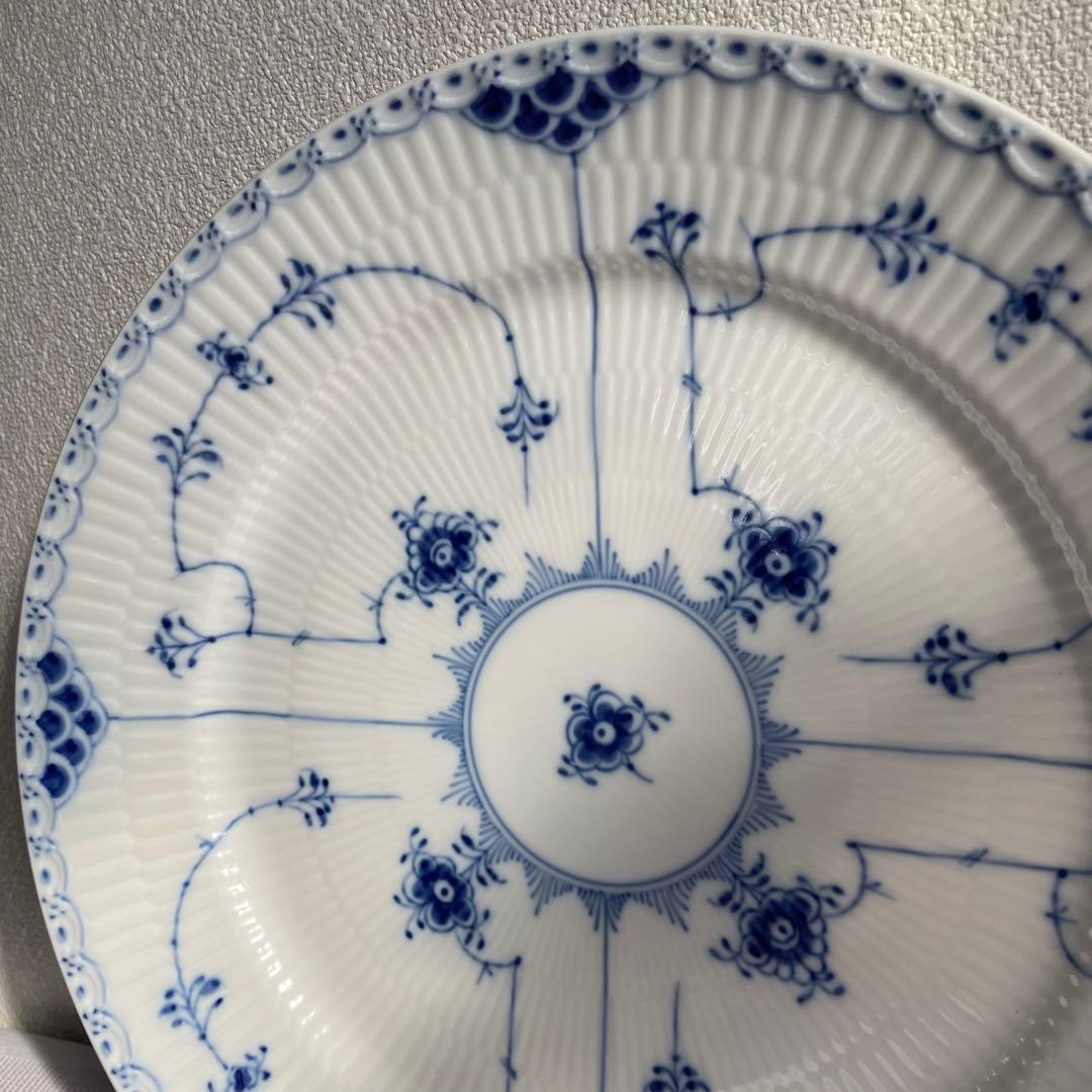 ロイヤルコペンハーゲン ブルーフルーテッド 皿 デンマーク 27cm