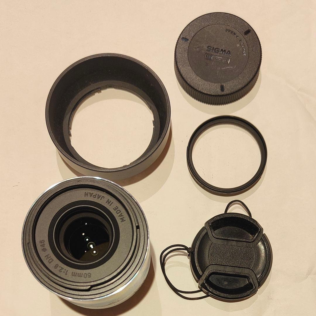 SIGMA 60mm F1.2.8 DN レンズ おまけ付き