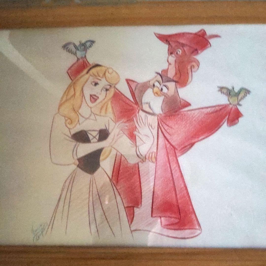 ディズニー　キャラクター　イラスト5枚 フロリダディズニーランド