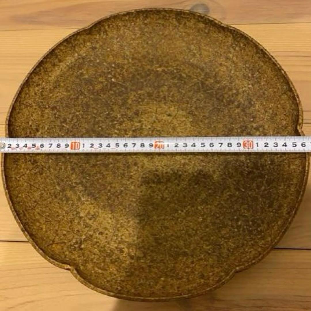 【未使用品】萩伊羅保線文字鉢　野坂康起造　共箱　布付き　山口県指定無形文化財