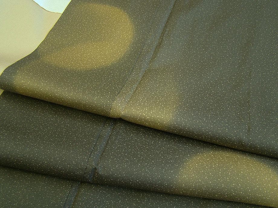 美品 本場縞大島紬 附下げ・訪問着（正絹）仕立上り＜TT1281＞