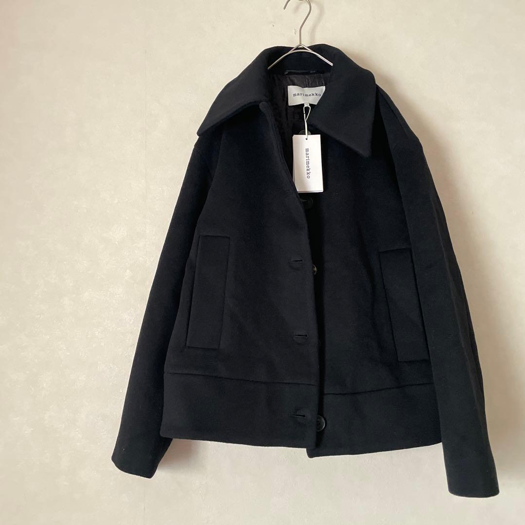 marimekko ピックイネン ウニッコ コート ブラック マリメッコ