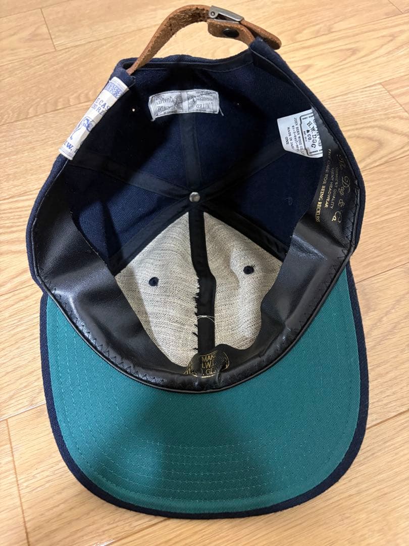 THE H.W.DOG&CO.ウールトラッカーキャップ ネイビー