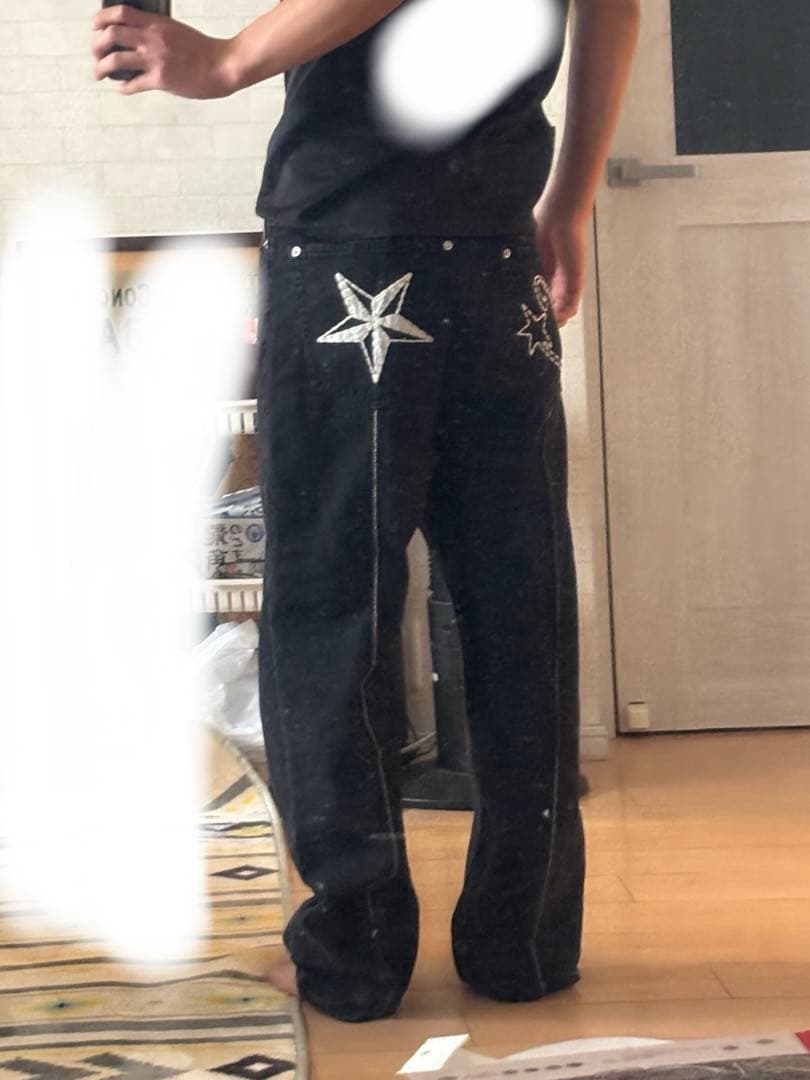 Corteiz C-Star Denim Black コーテイズ Cスター