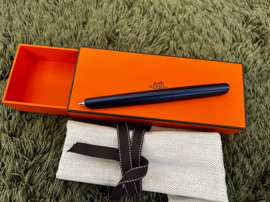 【新品未使用】HERMES エルメス ノーチラス ボールペン ブルー