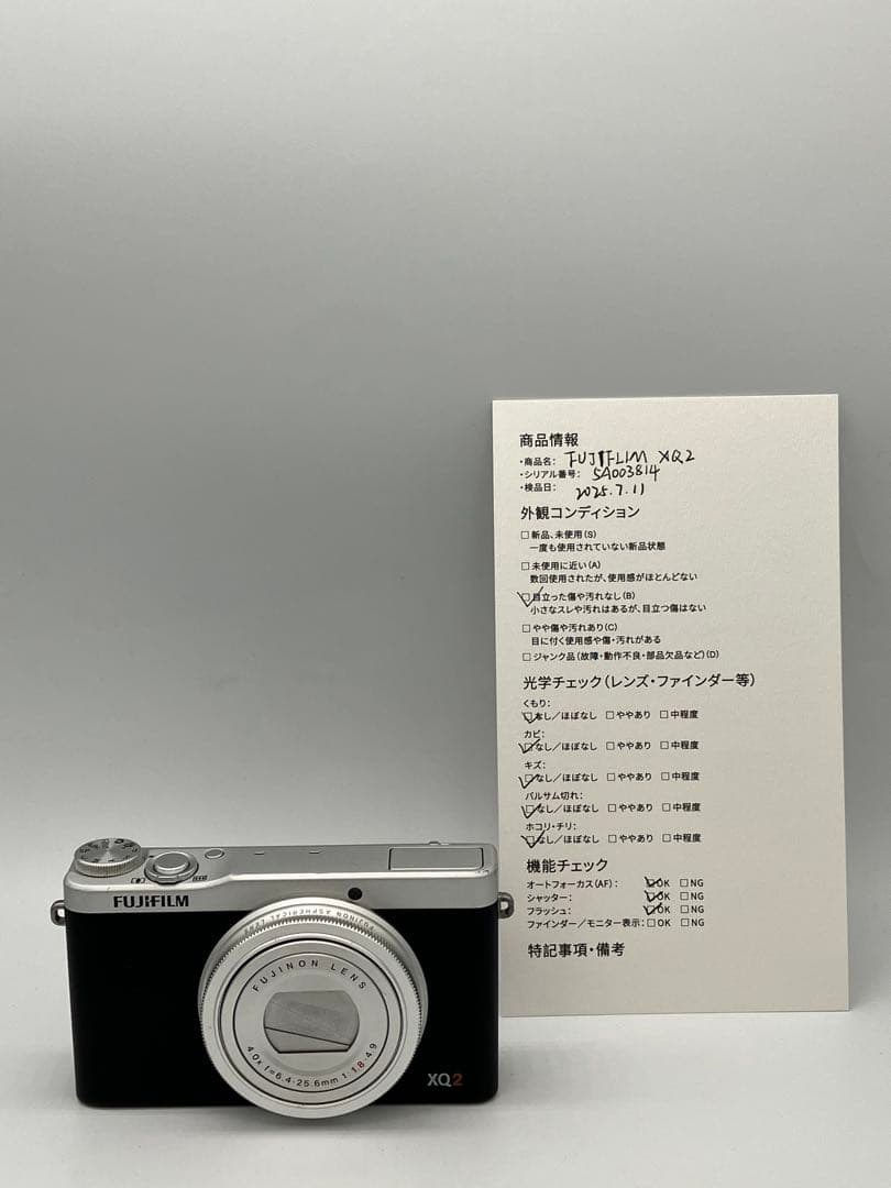 【返品保証・動作確認済】FUJIFILM XQ2