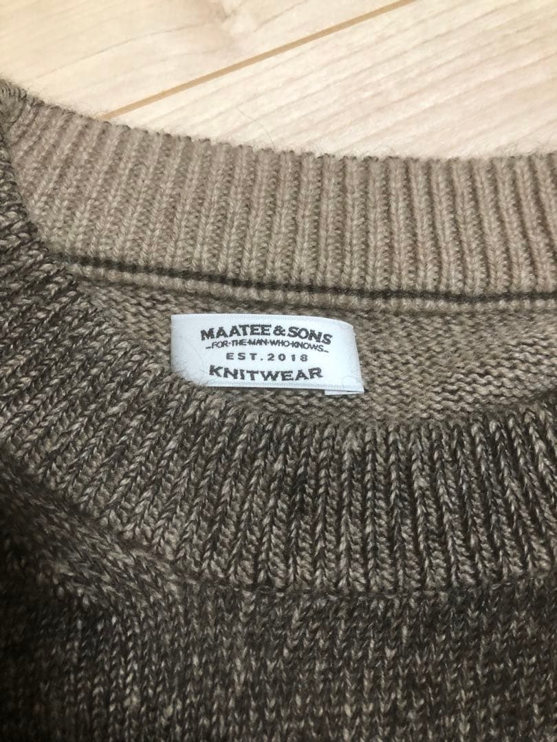 MAATEE&SONS 裏カシミヤ ひょっとこP/O SWEATER
